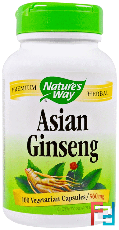 Asian Ginseng, Nature's Way, 560 mg, 100 Veggie Caps