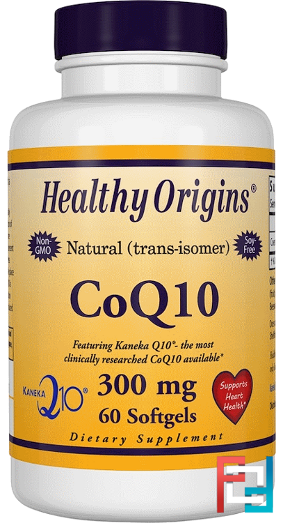 Коэнзим Q10, CoQ10, Kaneka Q10, Healthy Origins, 300 mg, 60 Softgels