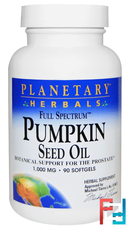 Full Spectrum, Pumpkin Seed Oil, Planetary Herbals, 1000 mg, 90 Softgels