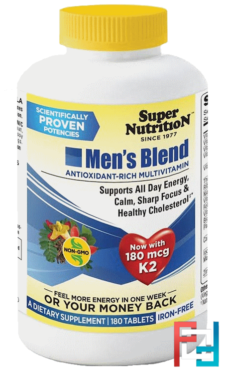 Men's Blend, Antioxidant Rich Multivitamin, Iron Free, Super Nutrition, 180 Tablets