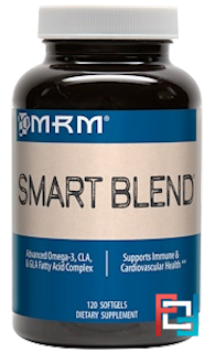 Smart Blend, Advanced Omega-3, CLA & GLA Fatty Acid Complex, MRM, 120 Softgels