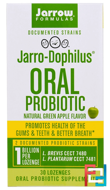 Jarro-Dophilus Oral Probiotic, 1 Billion, Natural Green Apple Flavor, Jarrow Formulas, 30 Lozenges