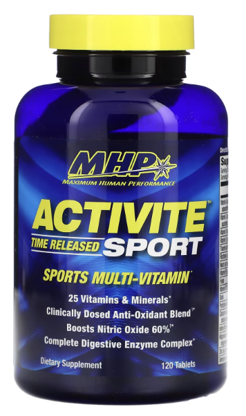 Мультивитамины, замедленное высвобождение, Activite Sport, Multi Vitamin, Time Released, MHP, 120 tablets