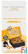 Muscle Brownie, Peanut Butter Brownie, Lenny & Larry's, 12 Brownies, 2.29 oz (65 g) Each