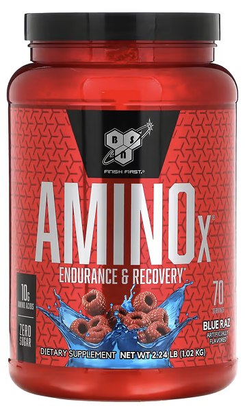 Аминокислоты БЦАА Амино-Икс, выносливость и восстановление, Amino-X, BCAA, endurance recovery, BSN, USA, 1010 g