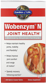 Joint Health, Wobenzym N, , 400 Enteric-Coated Tablets