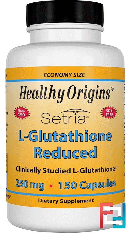 L-Glutathione Reduced, Setria, Healthy Origins, 250 mg, 150 Capsules