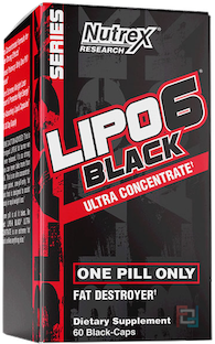 Жиросжигатель Липо-6, Lipo 6, Black, Nutrex Research Labs, (INT), 60 Capsules