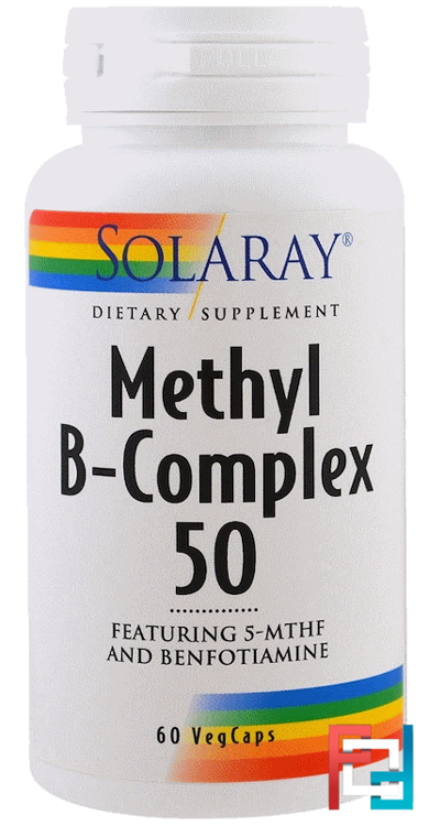 Methyl B-Complex 50, Solaray, 60 Veggie Caps