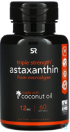 Astaxanthin Made With Coconut Oil, Triple Strength, Sports Research, 12 mg, 60 Softgels