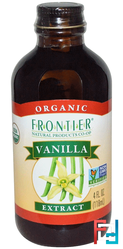 Vanilla Extract, Frontier Natural Products, Organic, 4 fl oz, 118 ml