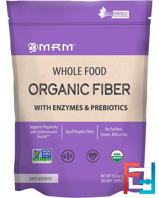 Whole Food, Organic Fiber with Enzymes and Prebiotics, Unflavored, MRM, 9.3 oz (256 g)