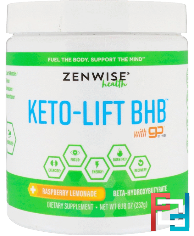 Keto-Lift BHB, Beta-Hydroxybutyrate, Raspberry Lemonade, Zenwise Health, 8.18 oz, 232 g