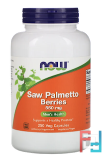 Saw Palmetto Berries, Now Foods, 550 mg, 250 Veg Capsules