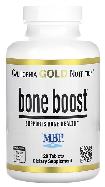 Добавка для поддержки здоровья костей, Bone Boost, California Gold Nutrition, 120 tabs