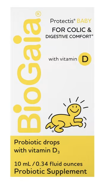 Protectis Baby, Probiotic Drops, with Vitamin D, пробиотик в каплях для детей, с витамином D,BioGaia, 0.34 fl oz, 10 ml