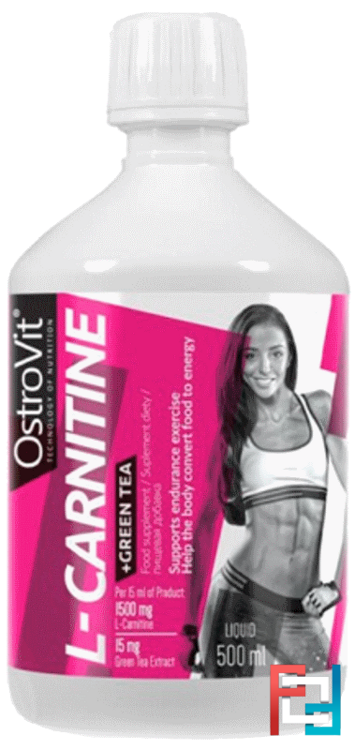 L-Carnitine + Green Tea, OstroVit, 500 ml