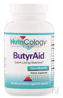 ButyrAid, Nutricology, 100 Tablets