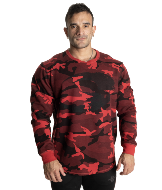 Thermal Logo Sweater, GASP - Red Camo - S