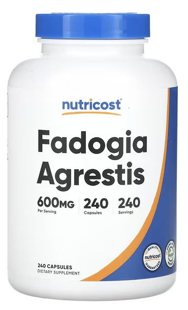 Фадогия гребенчатая, Fadogia Agrestis, Nutricost, 600 mg, 240 Capsules