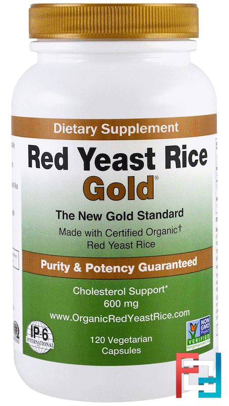 jj  Red Yeast Rice, Gold, IP-6 International, 600 mg, 120 Vegetarian Capsules