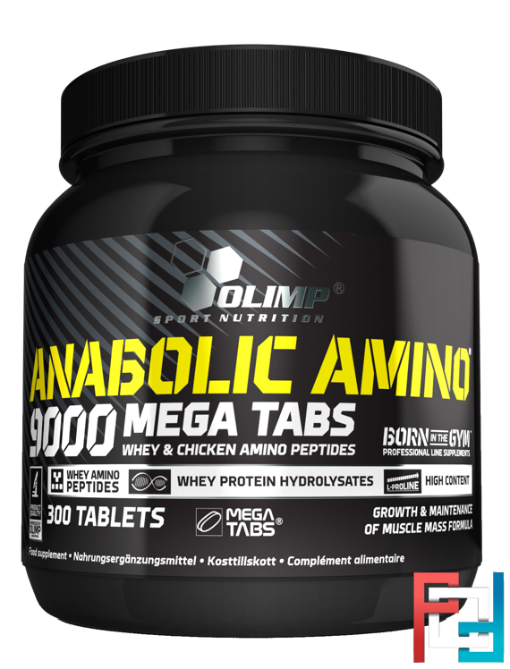 Anabolic Amino 9000 Mega Tabs, Olimp, 300 tablets