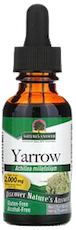 Надземные части тысячелистника, без спирта, Yarrow aerial parts, Alcohol-Free, Nature's Answer, 2000 mg, 1 fl oz, 30 ml