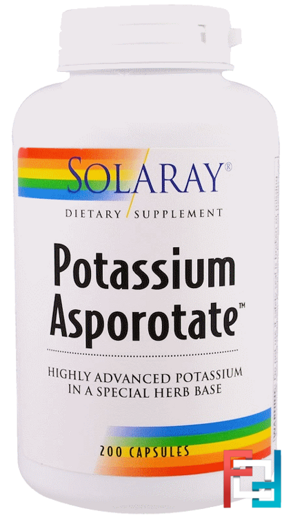 Potassium Asporotate, Solaray, 200 Capsules