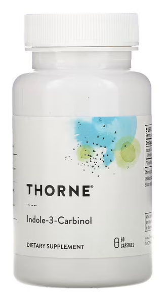 Индол-3-карбинол, Indole-3-Carbinol, Thorne Research, 200 mg, 60 Capsules