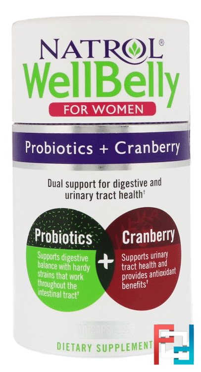 WellBelly, Probiotics + Cranberry, For Women, Natrol, 30 Capsules