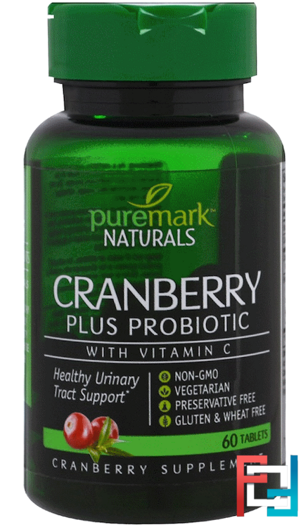 Cranberry Plus Probiotic, PureMark Naturals, 60 Tablets