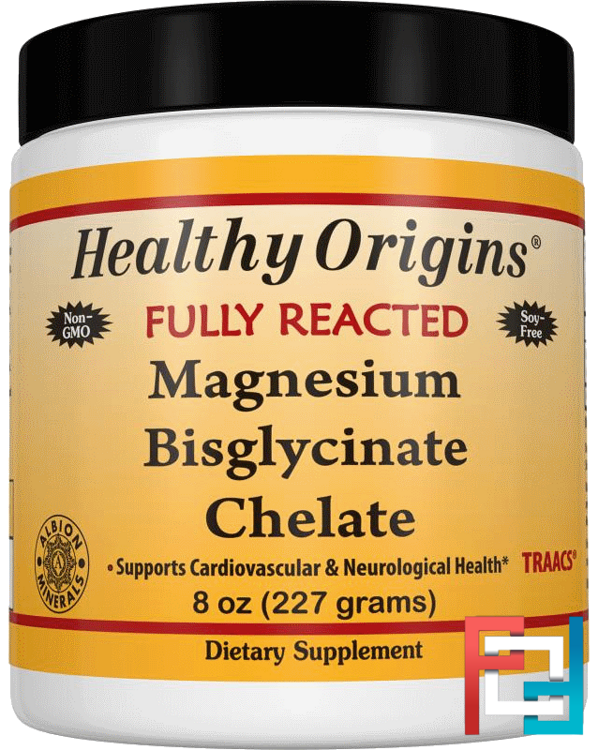 Fully Reacted Magnesium Bisglycinate Chelate, Healthy Origins, 8 oz, 227 g