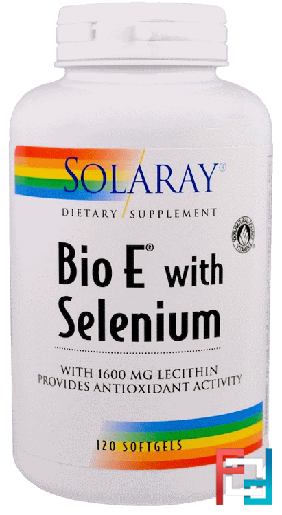 Bio E with Selenium, Solaray, 120 Softgels