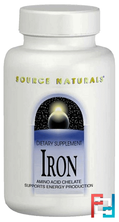 Iron, 25 mg, Source Naturals, 250 Tablets