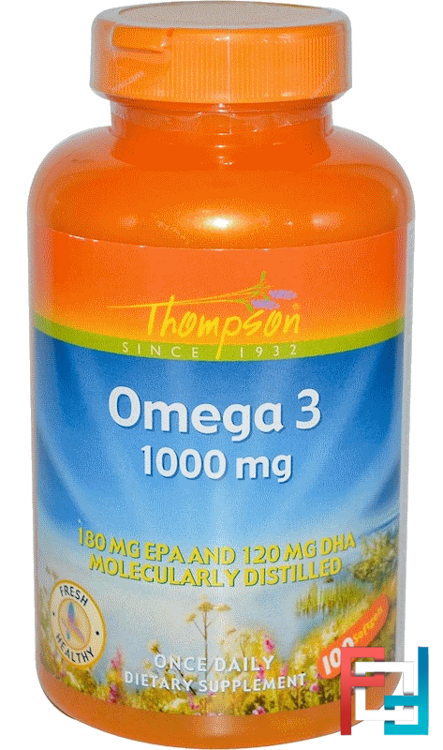 Omega 3, Thompson, 1000 mg, 100 Softgels