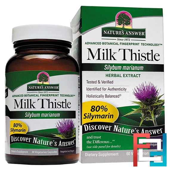 Milk Thistle, Seed Standardized Extract, Nature's Answer, 60 Vegetarian Capsules