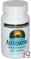 Astaxanthin, 2 mg, Source Naturals, 120 Tablets