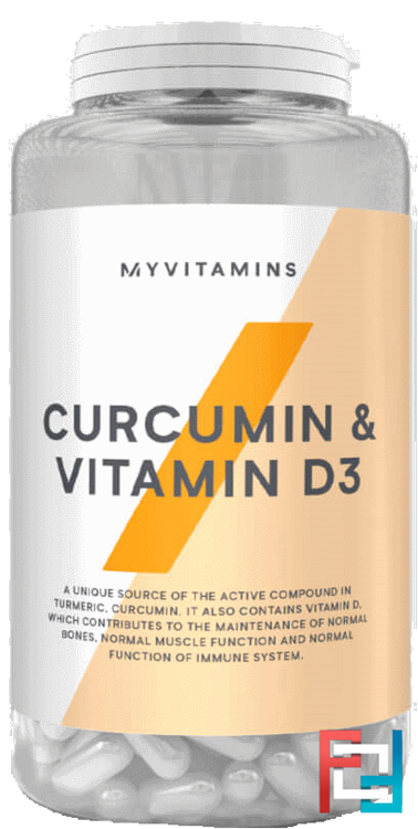 Curcumin & Vitamin D (Куркумин и Витамин D), Myprotein, 180 capsules