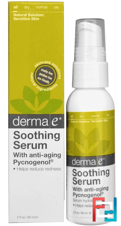 Soothing Redness Reducing Serum, Derma E, 2 fl oz, 60 ml