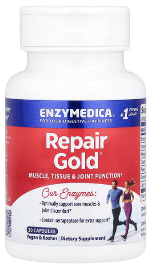 Восстановление мышц, тканей и суставов, Repair Gold ® (Репаи Голд), Enzymedica, 30 Capsules