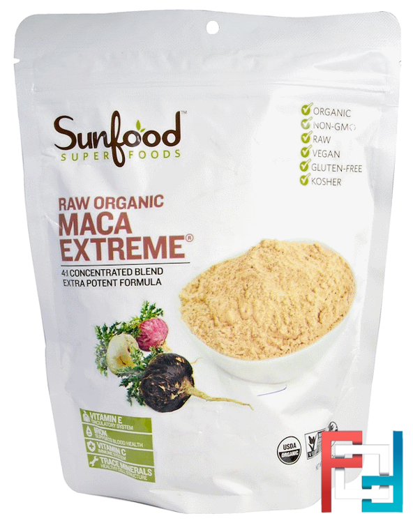 Raw Organic Maca Extreme, Sunfood, 8 oz (227 g)