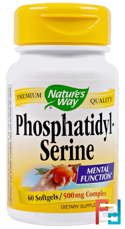 Phosphatidylserine, Nature's Way, 500 mg Complex, 60 Softgels