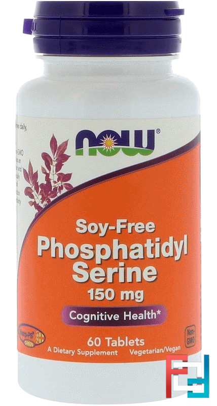 Phosphatidyl Serine, Soy Free, Now Foods, 150 mg, 60 Tablets