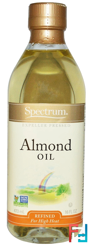 Almond Oil, Refined, Spectrum Naturals, 16 fl oz (473 ml)