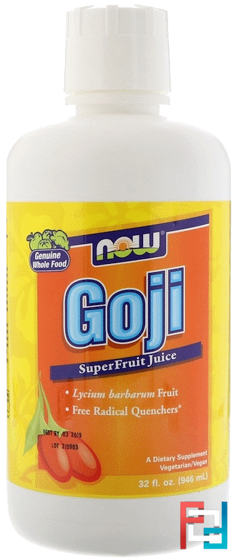 Goji, SuperFruit Juice, Now Foods, 32 fl oz, 946 ml