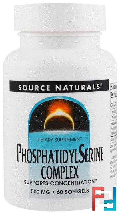 Phosphatidyl Serine Complex, Source Naturals, 500 mg, 60 Softgels