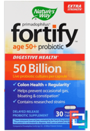 Primadophilus, Fortify, Age 50+ Probiotic, Extra Strength, Nature's Way, 30 Veggie Capsules