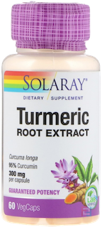 One Daily Turmeric Root Extract, Solaray, 600 mg, 60 VegCaps