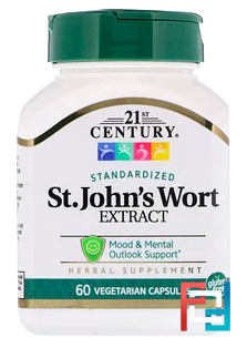 St. John's Wort Extract, 21st Century, 60 Veggie Caps