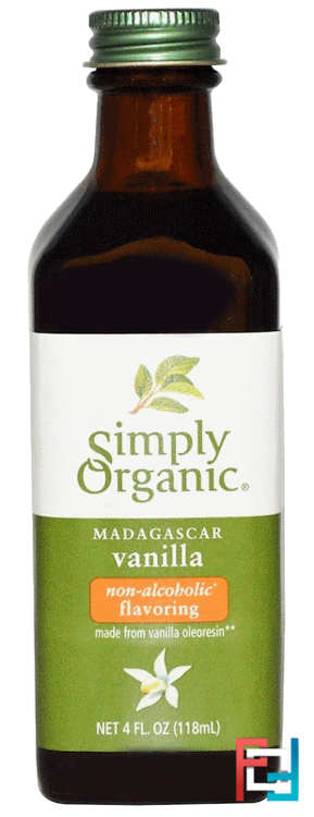 Madagascar Vanilla, Non-Alcoholic Flavoring, Farm Grown, Simply Organic, 4 fl oz, 118 ml